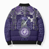 Vikings The Varangian Guard Bomber Puffer Jacket Ancient Chi Rho Symbols