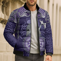 Vikings The Varangian Guard Bomber Puffer Jacket Ancient Chi Rho Symbols