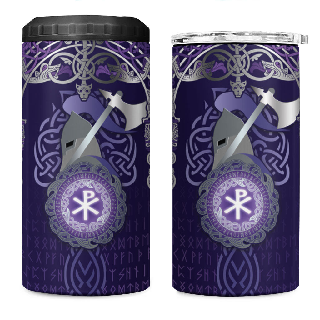 Vikings The Varangian Guard 4 in 1 Can Cooler Tumbler Ancient Chi Rho Symbols