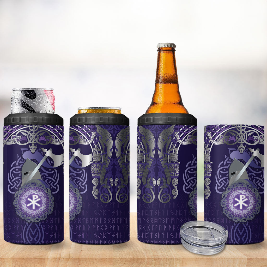 Vikings The Varangian Guard 4 in 1 Can Cooler Tumbler Ancient Chi Rho Symbols