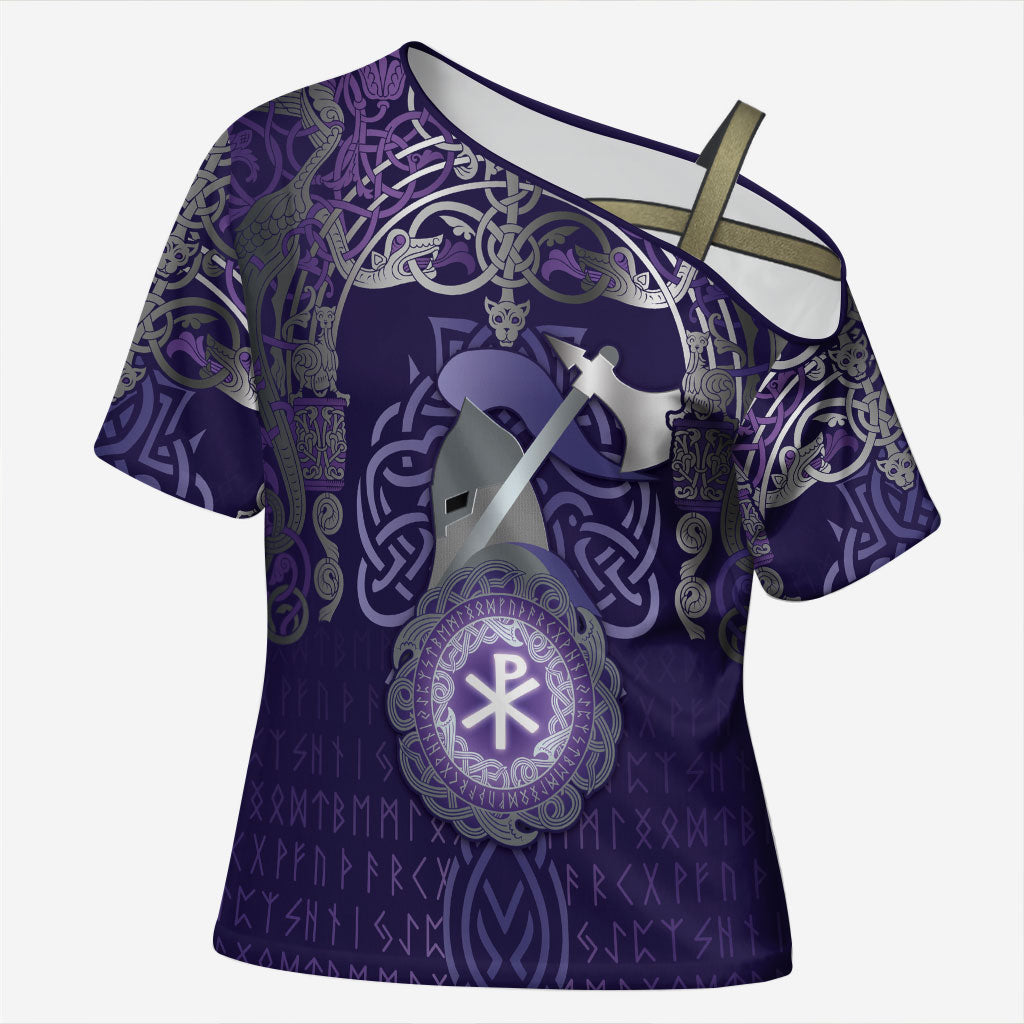Vikings The Varangian Guard Cross Shoulder Shirt Ancient Chi Rho Symbols