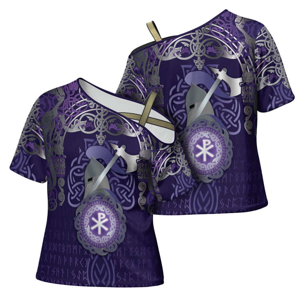 Vikings The Varangian Guard Cross Shoulder Shirt Ancient Chi Rho Symbols