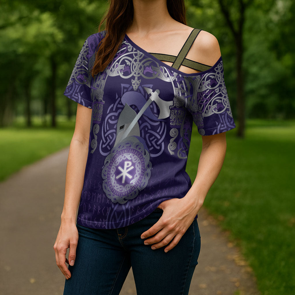 Vikings The Varangian Guard Cross Shoulder Shirt Ancient Chi Rho Symbols