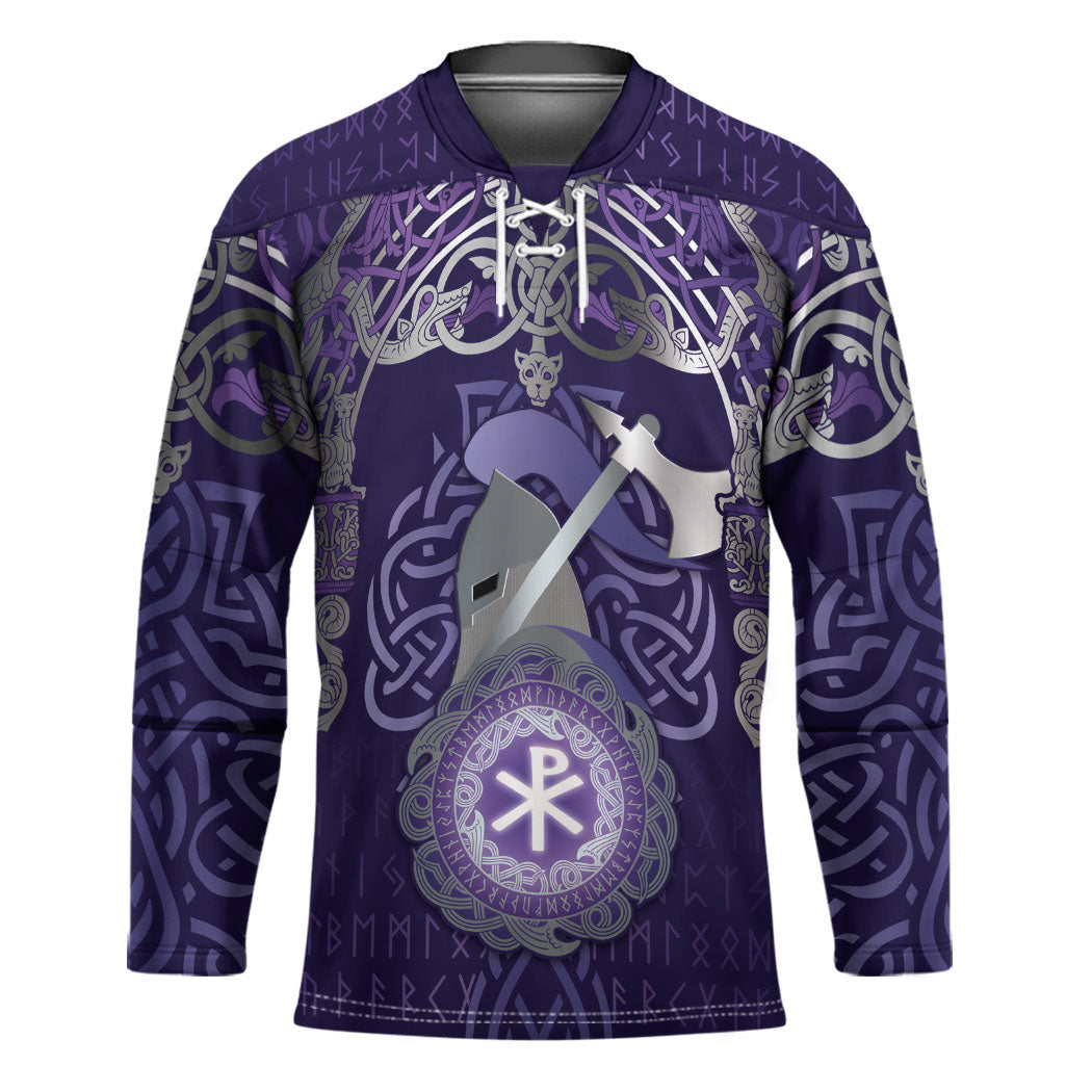 Vikings The Varangian Guard Hockey Jersey Ancient Chi Rho Symbols