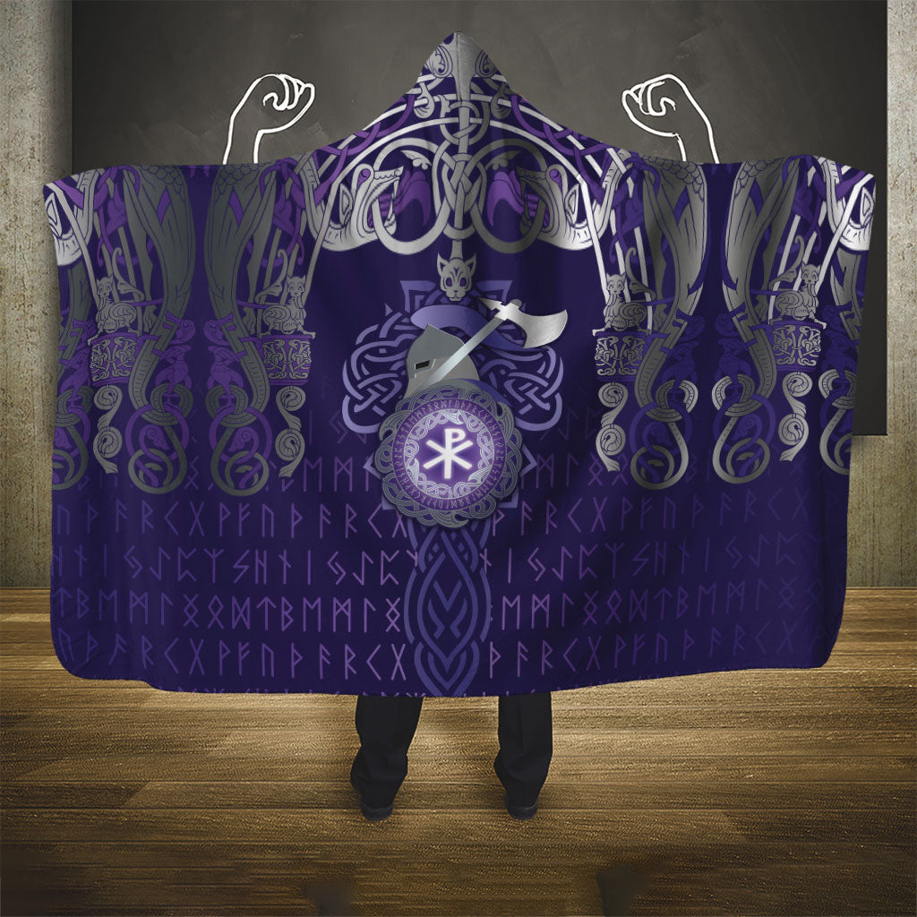 Vikings The Varangian Guard Hooded Blanket Ancient Chi Rho Symbols