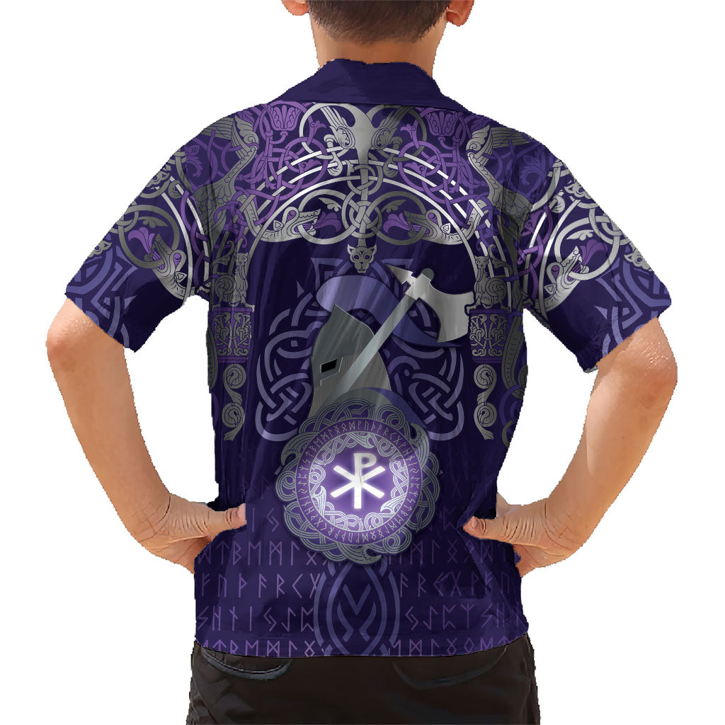 Vikings The Varangian Guard Kid Hawaiian Shirt Ancient Chi Rho Symbols