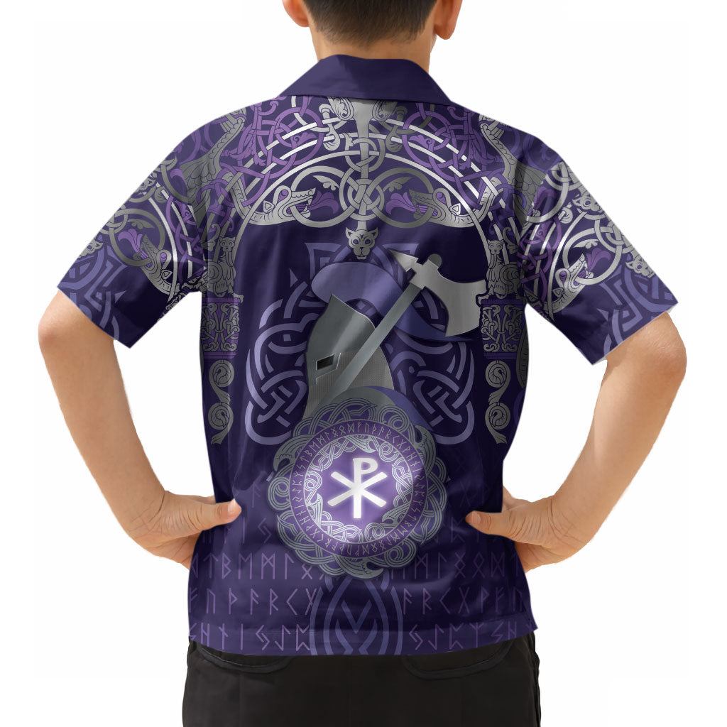 Vikings The Varangian Guard Kid Hawaiian Shirt Ancient Chi Rho Symbols DT05
