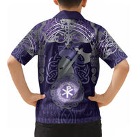 Vikings The Varangian Guard Kid Hawaiian Shirt Ancient Chi Rho Symbols DT05