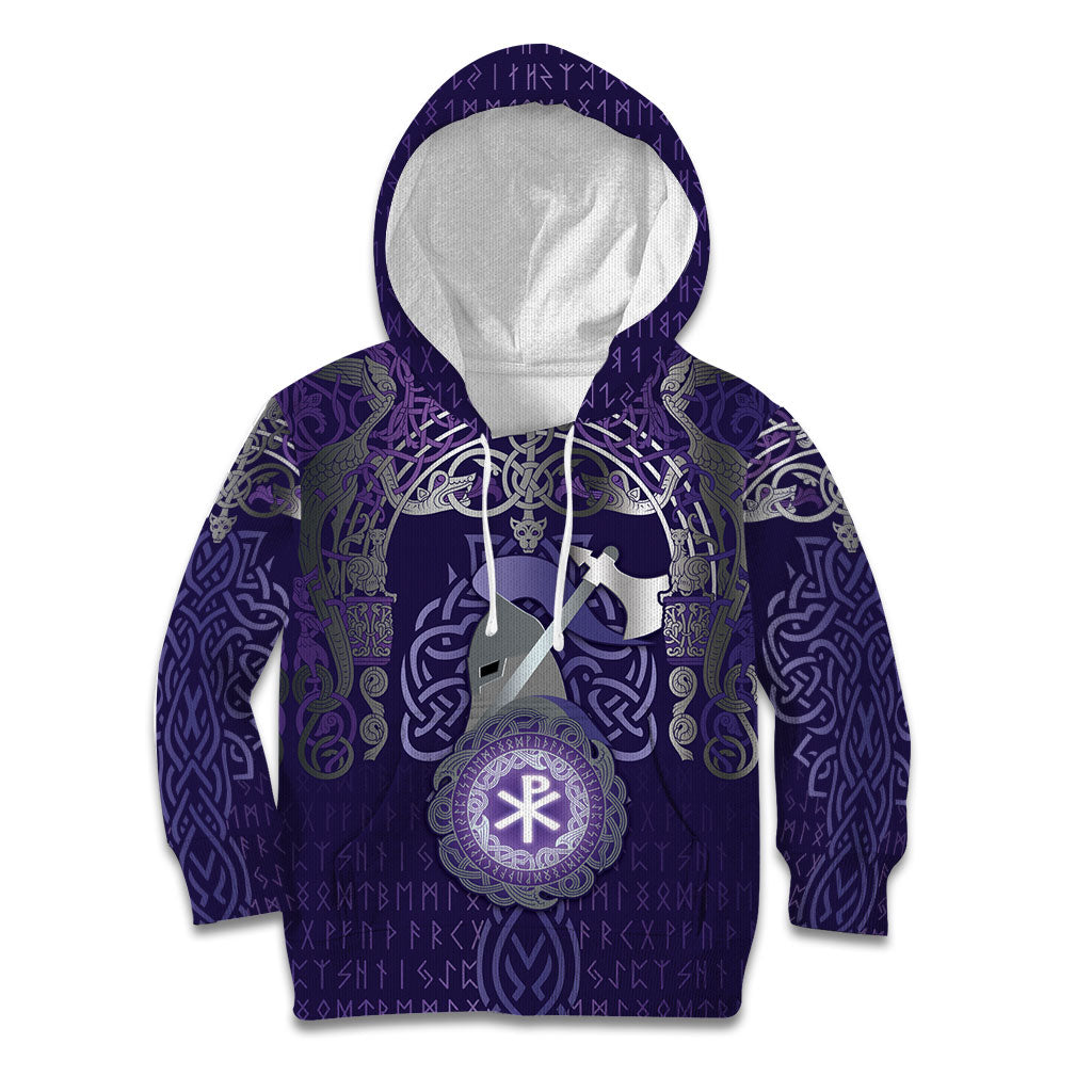 Vikings The Varangian Guard Kid Hoodie Ancient Chi Rho Symbols