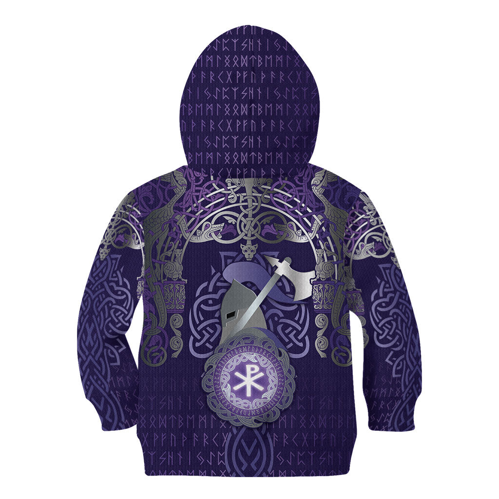 Vikings The Varangian Guard Kid Hoodie Ancient Chi Rho Symbols