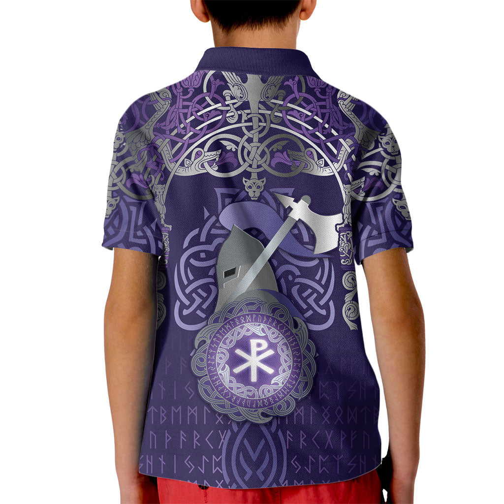 Vikings The Varangian Guard Kid Polo Shirt Ancient Chi Rho Symbols