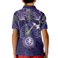 Vikings The Varangian Guard Kid Polo Shirt Ancient Chi Rho Symbols