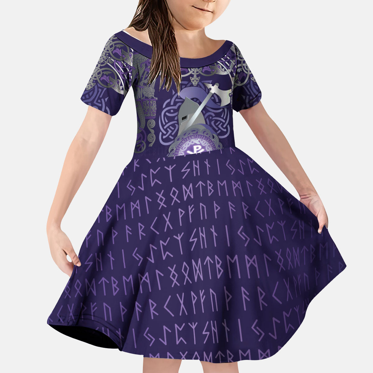 Vikings The Varangian Guard Kid Short Sleeve Dress Ancient Chi Rho Symbols