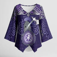 Vikings The Varangian Guard Kimono Sleeve Blouse Ancient Chi Rho Symbols