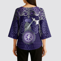 Vikings The Varangian Guard Kimono Sleeve Blouse Ancient Chi Rho Symbols