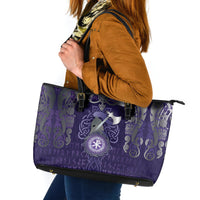 Vikings The Varangian Guard Leather Tote Bag Ancient Chi Rho Symbols
