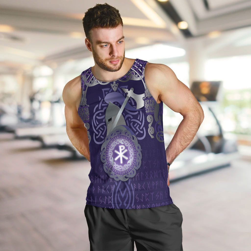 Vikings The Varangian Guard Men Tank Top Ancient Chi Rho Symbols