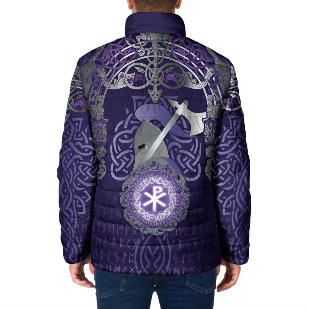 Vikings The Varangian Guard Padded Jacket Ancient Chi Rho Symbols