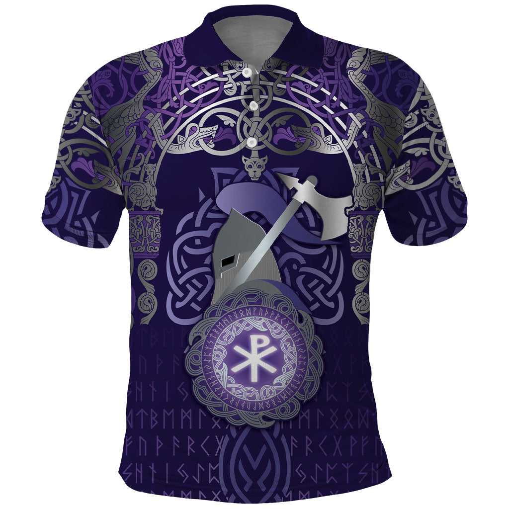 Vikings The Varangian Guard Polo Shirt Ancient Chi Rho Symbols