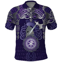 Vikings The Varangian Guard Polo Shirt Ancient Chi Rho Symbols