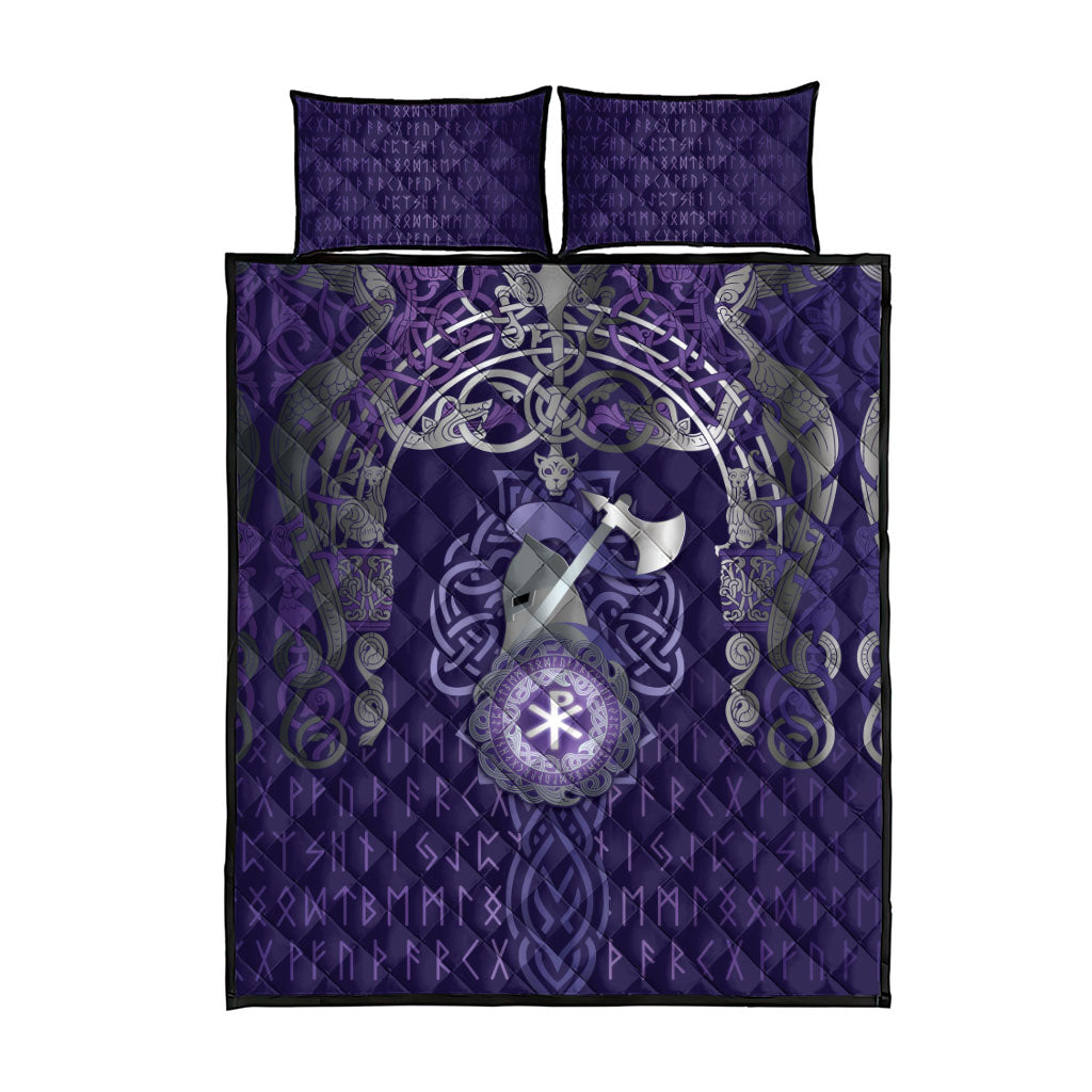 Vikings The Varangian Guard Quilt Bed Set Ancient Chi Rho Symbols