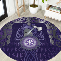 Vikings The Varangian Guard Round Carpet Ancient Chi Rho Symbols