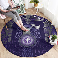 Vikings The Varangian Guard Round Carpet Ancient Chi Rho Symbols