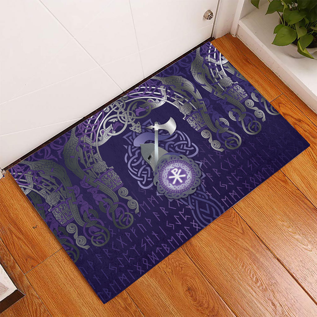 Vikings The Varangian Guard Rubber Doormat Ancient Chi Rho Symbols