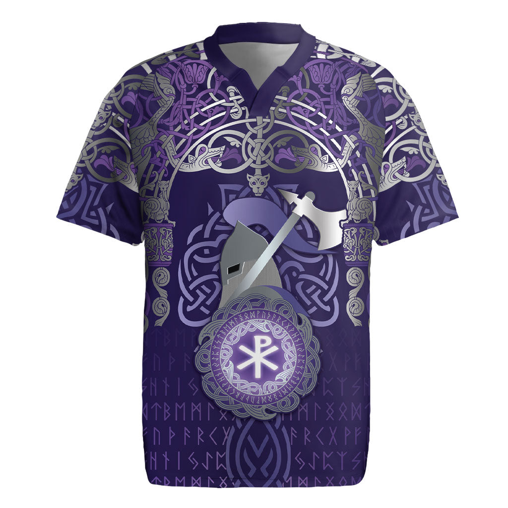 Vikings The Varangian Guard Rugby Jersey Ancient Chi Rho Symbols