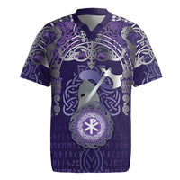 Vikings The Varangian Guard Rugby Jersey Ancient Chi Rho Symbols