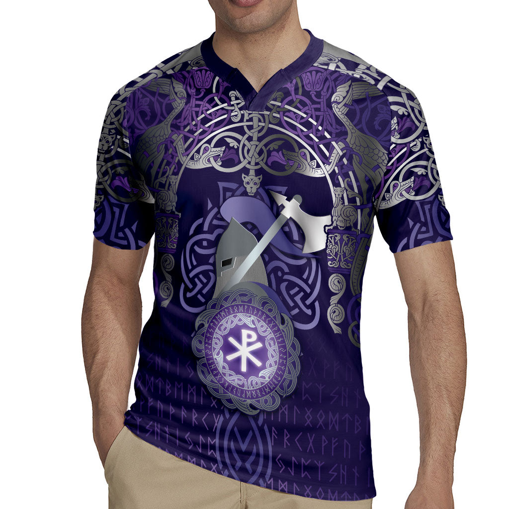 Vikings The Varangian Guard Rugby Jersey Ancient Chi Rho Symbols