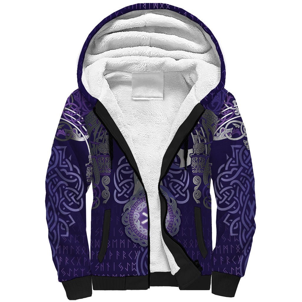 Vikings The Varangian Guard Sherpa Hoodie Ancient Chi Rho Symbols