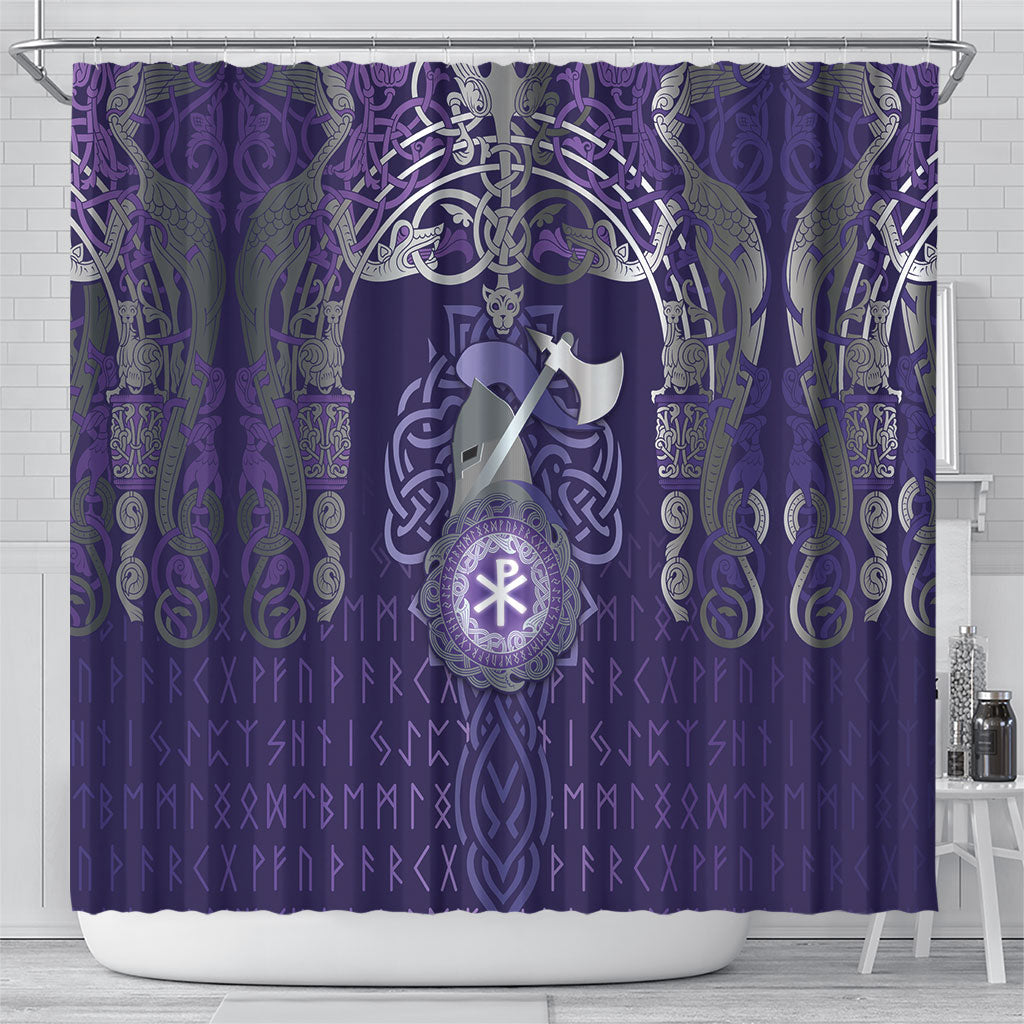 Vikings The Varangian Guard Shower Curtain Ancient Chi Rho Symbols