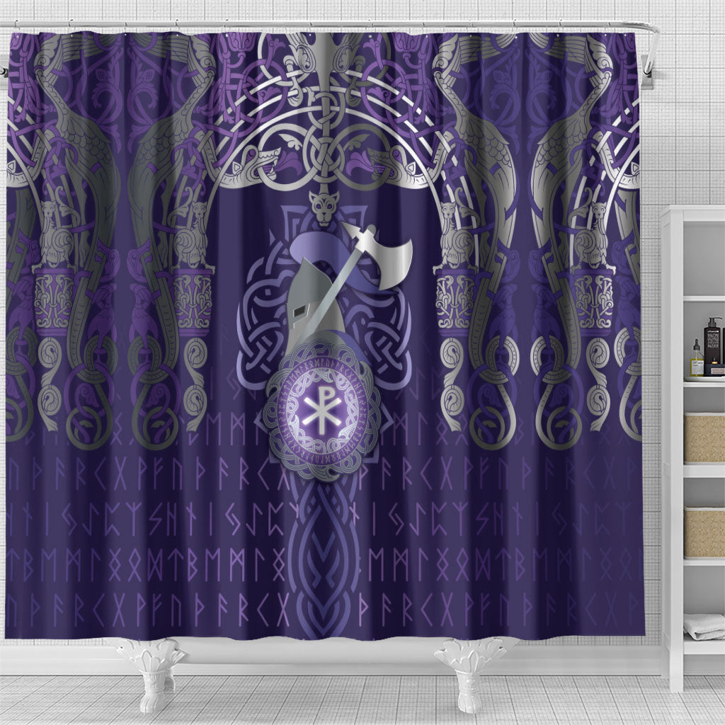 Vikings The Varangian Guard Shower Curtain Ancient Chi Rho Symbols