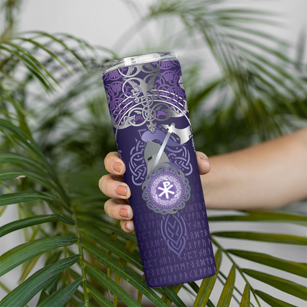 Vikings The Varangian Guard Skinny Tumbler Ancient Chi Rho Symbols