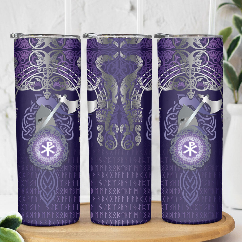 Vikings The Varangian Guard Skinny Tumbler Ancient Chi Rho Symbols