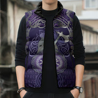 Vikings The Varangian Guard Sleeveless Puffer Jacket Ancient Chi Rho Symbols