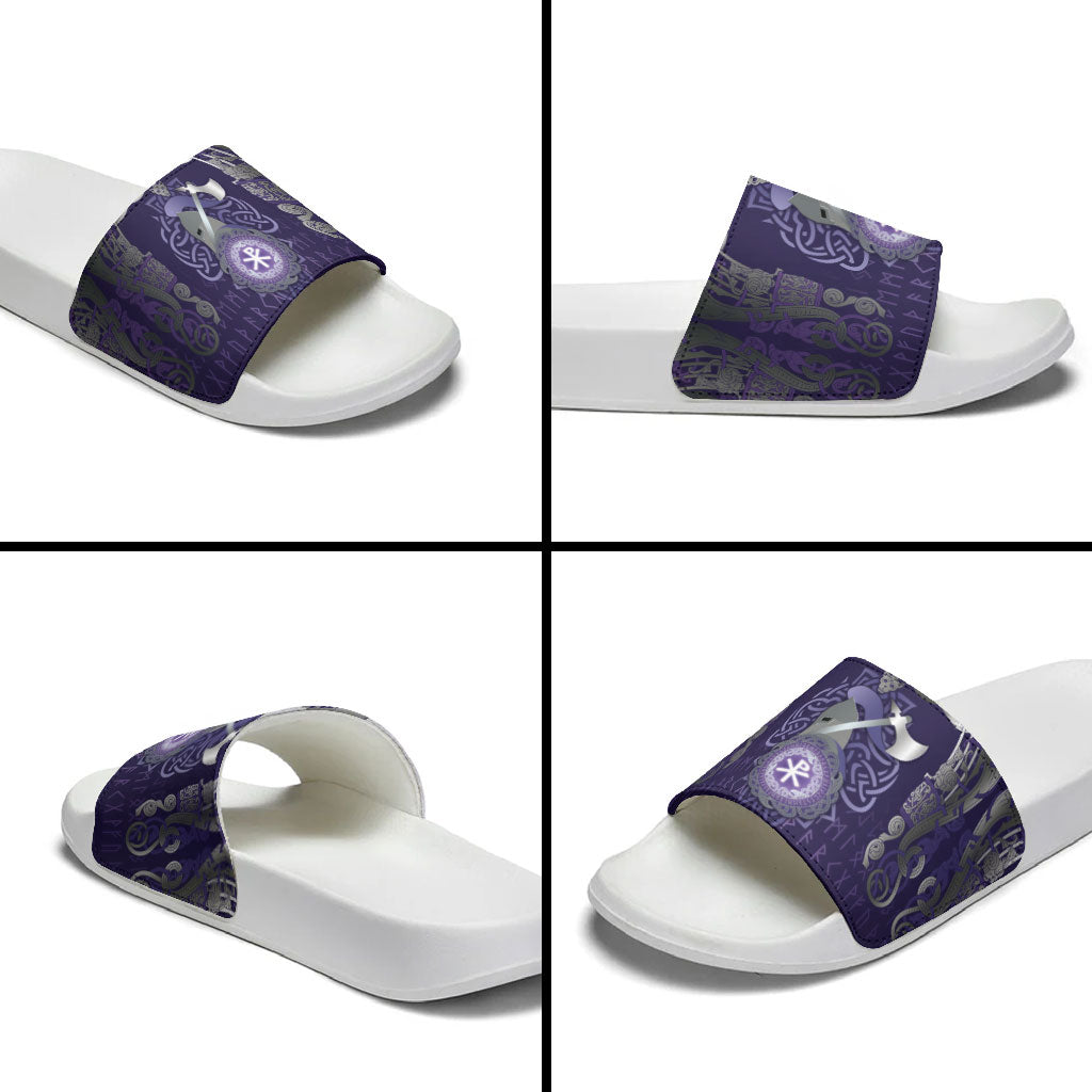 Vikings The Varangian Guard Slide Sandals Ancient Chi Rho Symbols