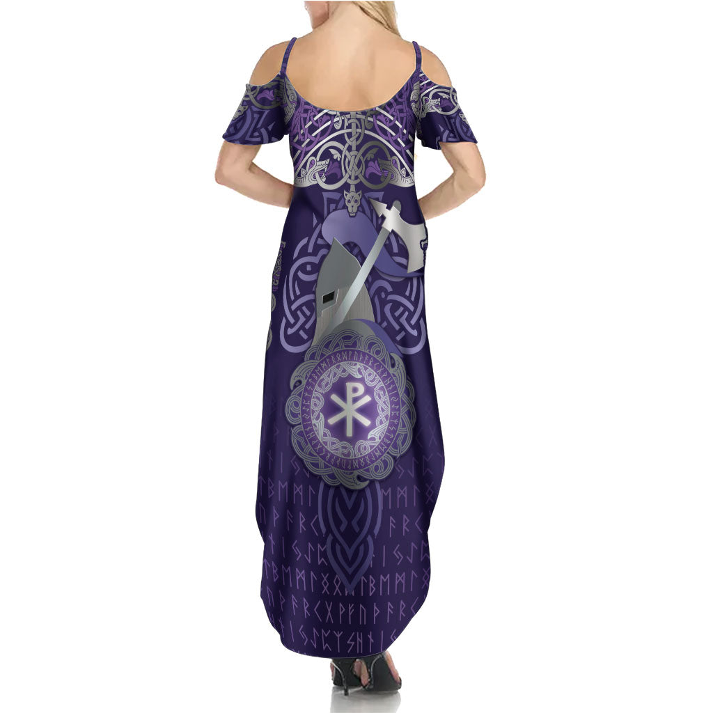 Vikings The Varangian Guard Summer Maxi Dress Ancient Chi Rho Symbols