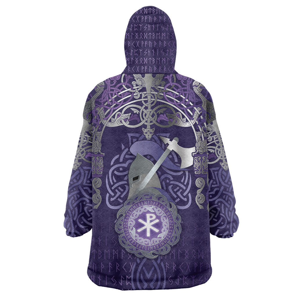 Vikings The Varangian Guard Wearable Blanket Hoodie Ancient Chi Rho Symbols