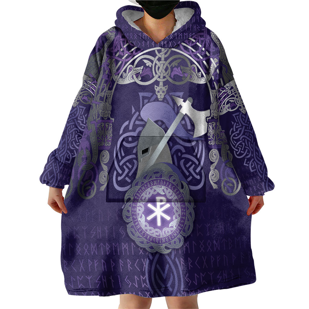 Vikings The Varangian Guard Wearable Blanket Hoodie Ancient Chi Rho Symbols