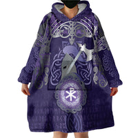 Vikings The Varangian Guard Wearable Blanket Hoodie Ancient Chi Rho Symbols