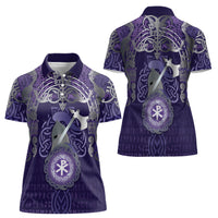 Vikings The Varangian Guard Women Polo Shirt Ancient Chi Rho Symbols