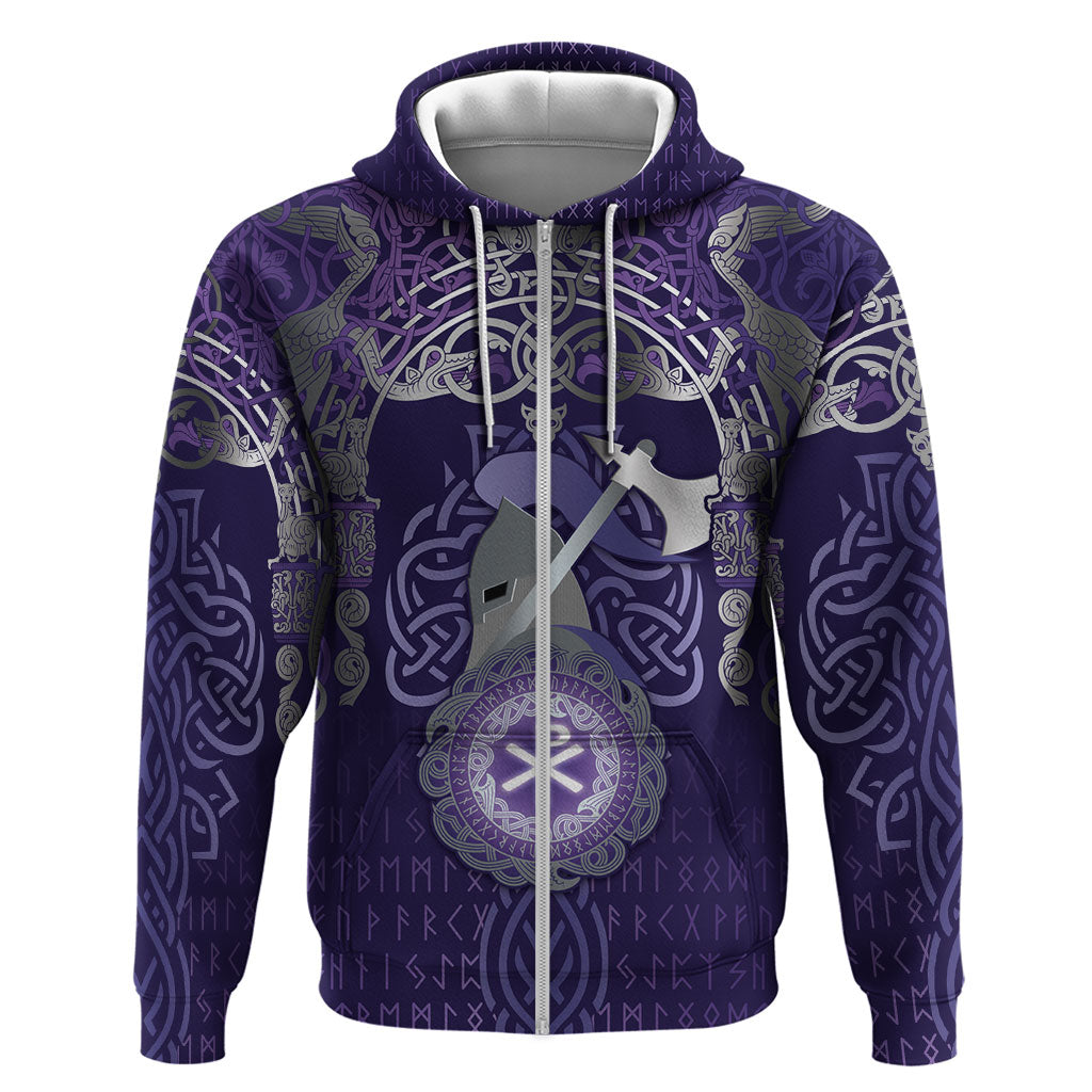 Vikings The Varangian Guard Zip Hoodie Ancient Chi Rho Symbols