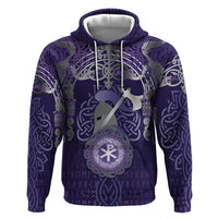 Vikings The Varangian Guard Zip Hoodie Ancient Chi Rho Symbols