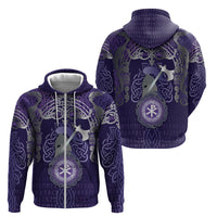 Vikings The Varangian Guard Zip Hoodie Ancient Chi Rho Symbols