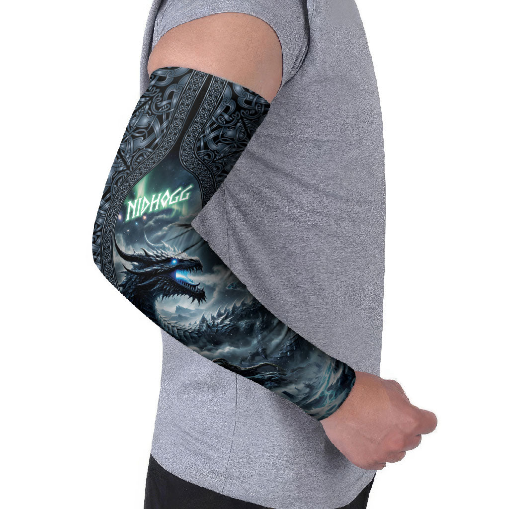 Dark Vikings Arm Sleeves Norse Dragon Nidhogg