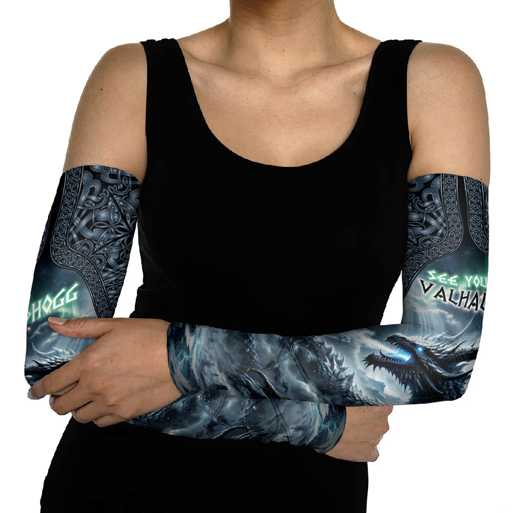 Dark Vikings Arm Sleeves Norse Dragon Nidhogg