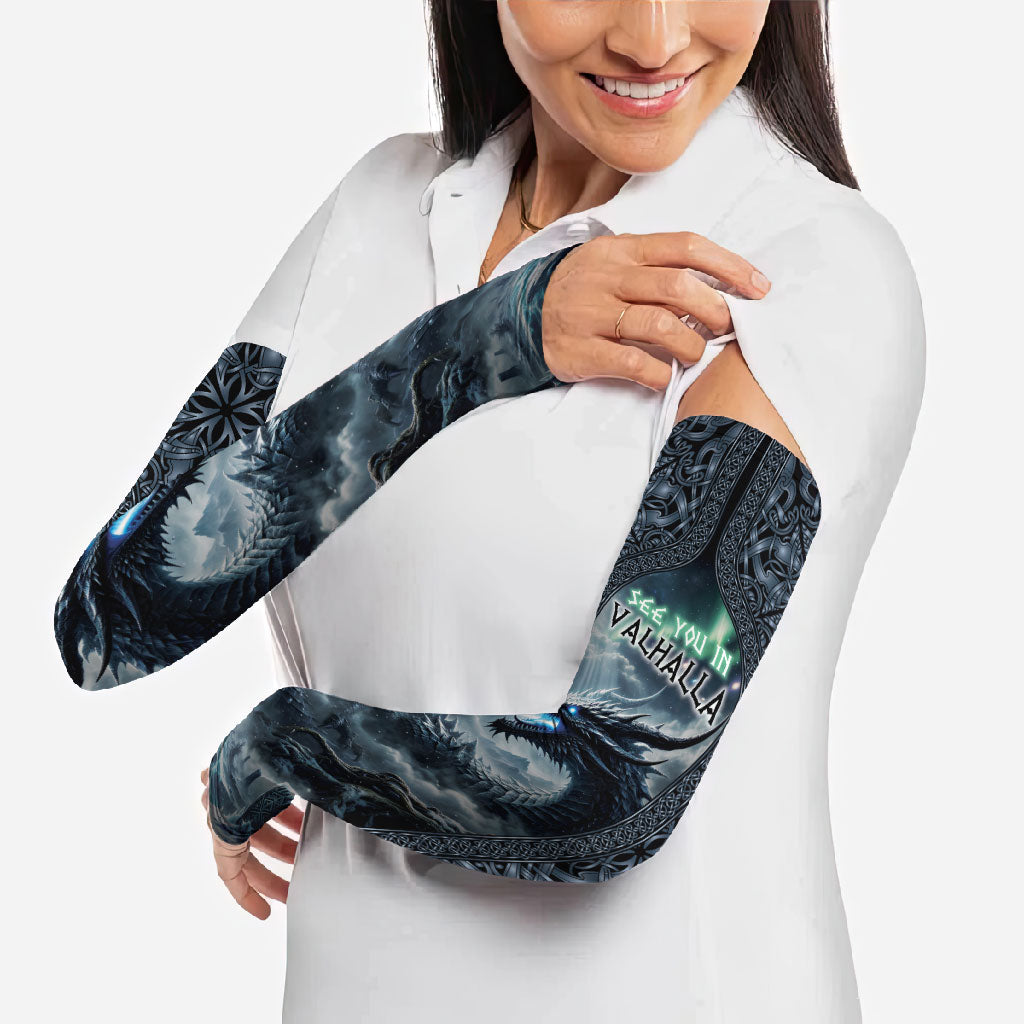Dark Vikings Arm Sleeves Norse Dragon Nidhogg