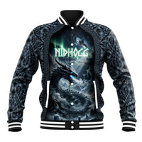 Dark Vikings Baseball Jacket Norse Dragon Nidhogg